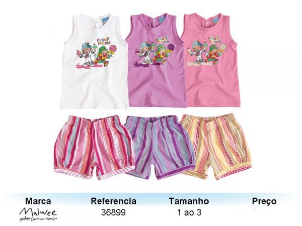 conjunto malwee do patati e patatá 1 a 3 anos (36899)