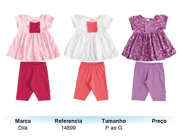 Conjunto menina do P ao G (14902)